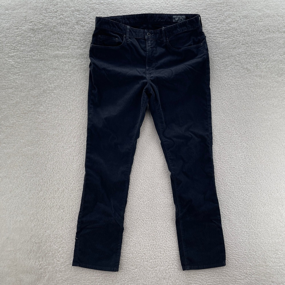 Bonobos Corduroy Pants Mens 36x32 Black Slim Straight Preppy Casual Luxury USA